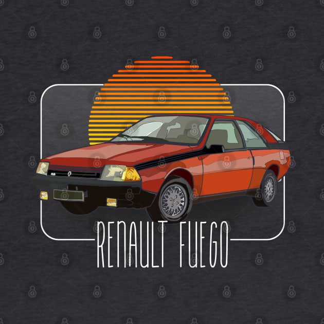 Renault Fuego  // Retro Classic Car Lover Design by DankFutura